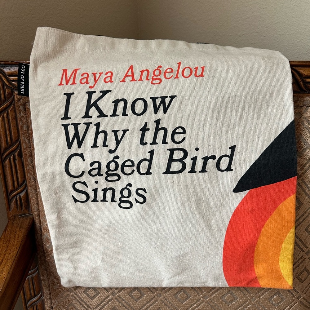 Canvas Tote Bag with Maya Angelou Quote